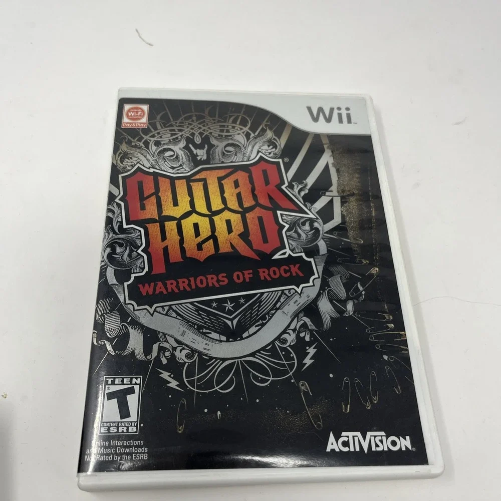Guitar Hero Warriors of Rock (Nintendo Wii, 2010) Manual & Case Only ~ No Game